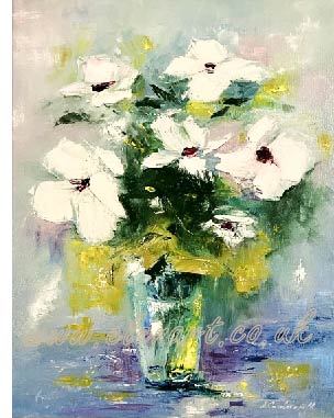 white flowers